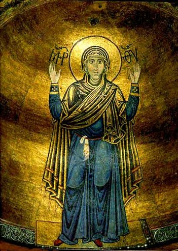 Image - Mosaics at Saint Sophia Cathedral: Orante.
